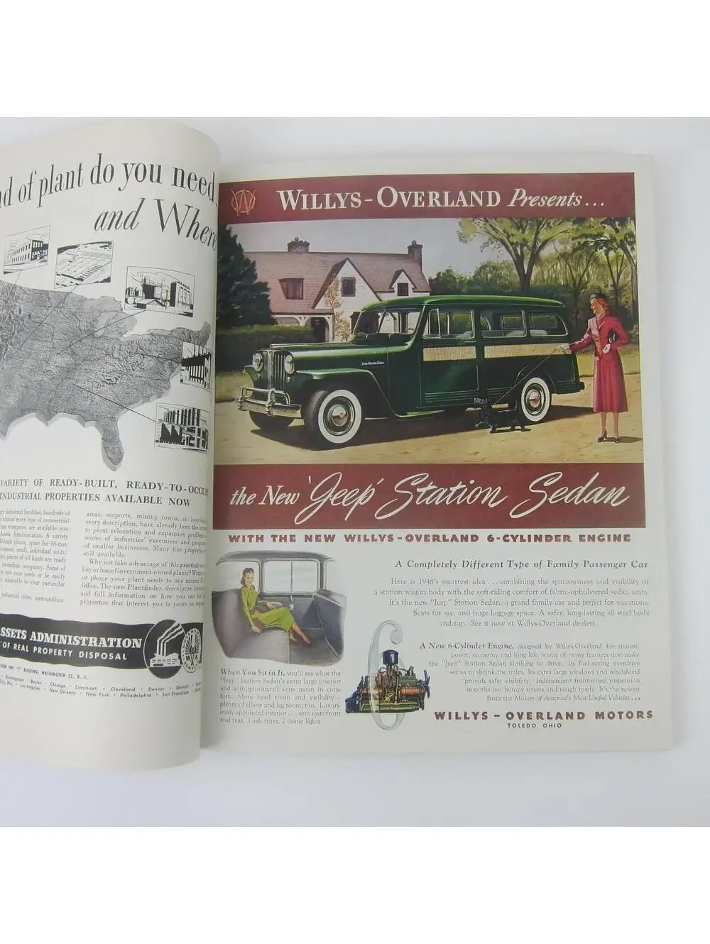 Vintage FORTUNE Magazine April 1948 Cadillac, Oldsmobile, Austin of England Ads